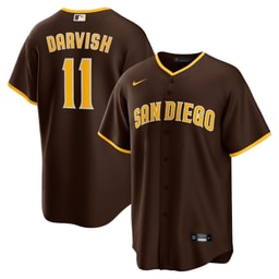 Men's Baseball team Yu Darvish Brown Alternate Player Jersey