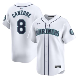 Dominic Canzone 8 Baseball team Home Limited Player Men's Jersey - White