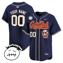 Baseball team Cactus Jack Patch V3 Custom Men's Jersey - Navy
