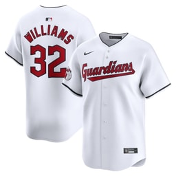 Gavin Williams 32 Baseball team Home Limited Men's Jersey - White