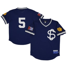 Men's Santa Clara Leopardos #5 Rings & Crwns Navy Mesh V-Neck Jersey