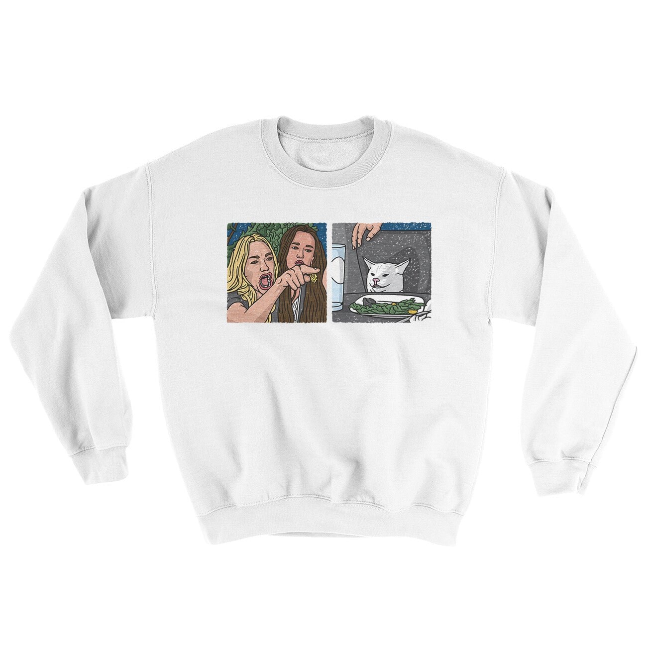 Woman Yelling At A Cat Meme Ugly Sweater