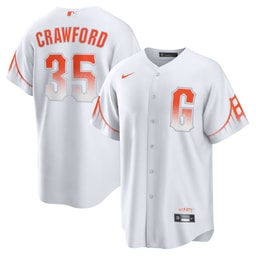 Men's Baseball team Brandon Crawford White City Connect Player Jersey