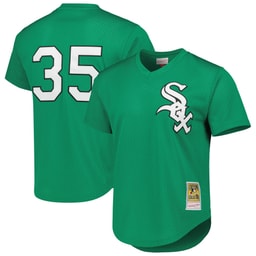 Men's Baseball team Frank Thomas Apparel brand Green Cooperstown Collection St. Patrick's Day 1996 Batting Practice Jersey