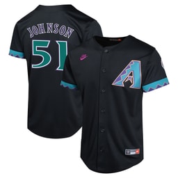 Youth Baseball team Randy Johnson Black Cooperstown Collection Limited Player Jersey