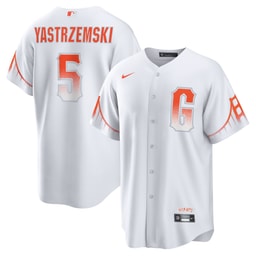 Men's Baseball team Mike Yastrzemski White City Connect Player Jersey