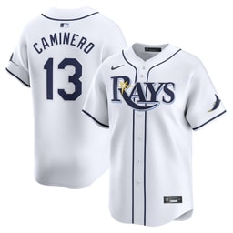 Junior Caminero 13 Baseball team Home Limited Men's Jersey - White