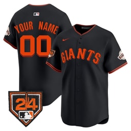Baseball team 2024 Spring Training Patch Custom Men's Jersey - Black