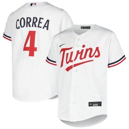 Youth Baseball team Carlos Correa White Alternate Player Jersey