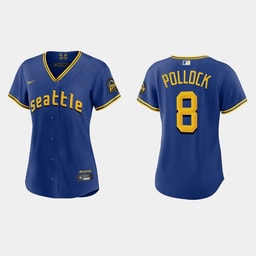 AJ Pollock 8 Baseball team 2023 City Connect Game Jersey - Women's Royal