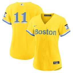 Rafael Devers 11 Baseball team Women's City Connect Jersey - Gold