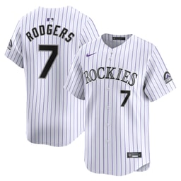 Men's Baseball team Brendan Rodgers White Home Limited Player Jersey
