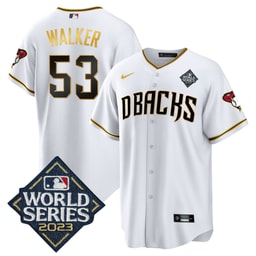 Christian Walker 53 Baseball team 2023 World Series Men's Jersey - White Gold