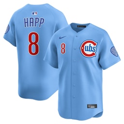 Ian Happ 8 Baseball team Limited Alternate 2 Men Jersey - Baby Blue