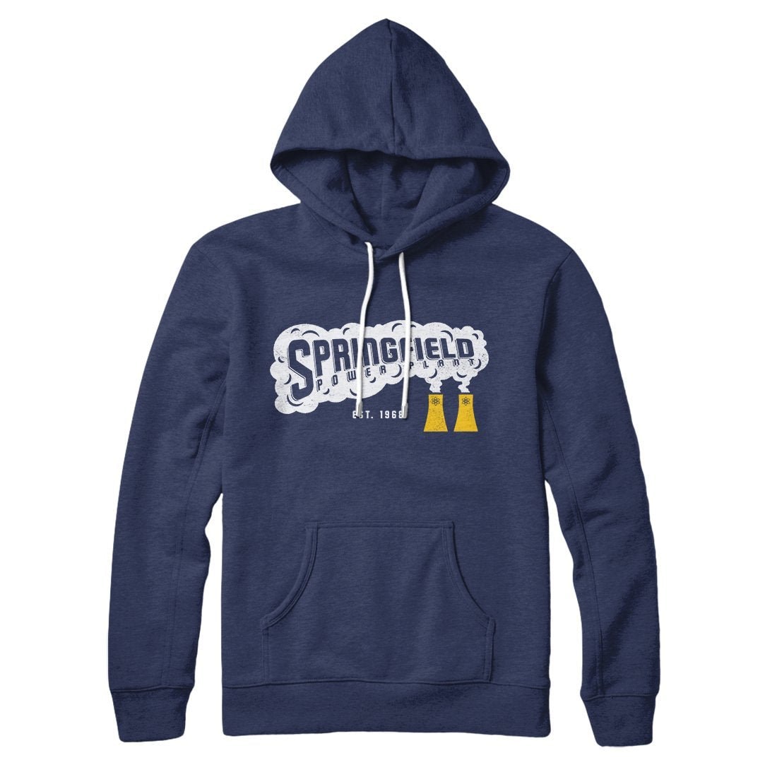 Springfield Power Plant Hoodie - Unisex Cotton Polyester Pullover with Hood and Kangaroo Pocket