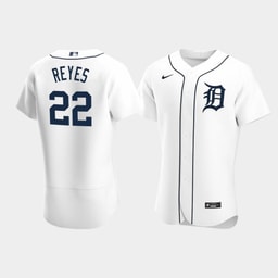 Victor Reyes 22 Baseball team White Home Jersey