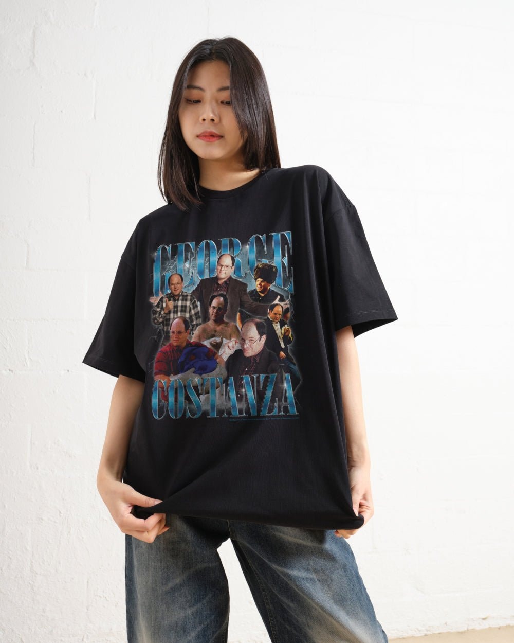 Vintage George Oversized Graphic T-Shirt - Seinfeld Collab Unisex 100% Combed Cotton