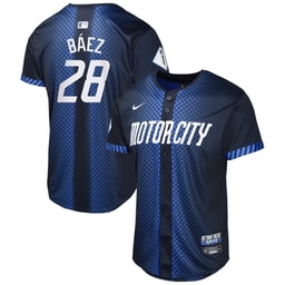 Youth Baseball team Javier Baez Navy 2024 City Connect Limited Jersey