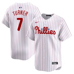 Youth Baseball team Trea Turner White Home Limited Player Jersey