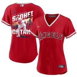 Baseball player 17 Baseball team Signed City 2023 Alternate Player Women's Jersey - Red
