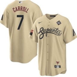 Corbin Carroll 7 Baseball team 2023 World Series Men's Jersey - Gold
