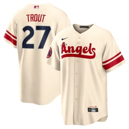 Men's Baseball team Mike Trout Cream City Connect Player Jersey