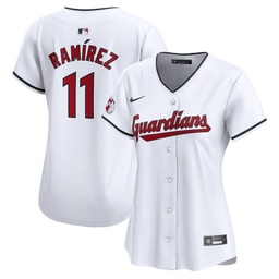 Jose Ramirez 11 Baseball team Women's Home Limited Jersey - White