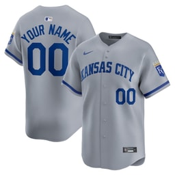 Baseball team Away Limited Custom Men's Jersey - Gray
