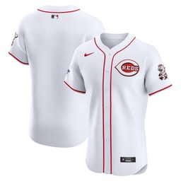 Men's Baseball team Home Elite Patch Jersey, White