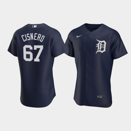 Jose Cisnero 67 Baseball team Team Logo Navy Alternate Jersey