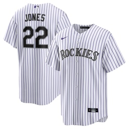 Men's Baseball team Nolan Jones Home Jersey, White