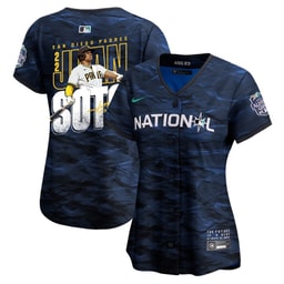 Juan Soto 22 Baseball team Signed Posture 2023 All-Star Game Limited Player Women's Jersey - Royal