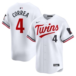 Carlos Correa 4 Baseball team Home Limited Player Men's Jersey - White