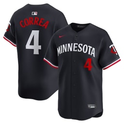 Carlos Correa 4 Baseball team Alternate Limited Men's Jersey - Navy