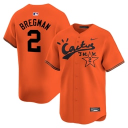 Alex Bregman 2 Baseball team Cactus Jack Men's Jersey - Orange