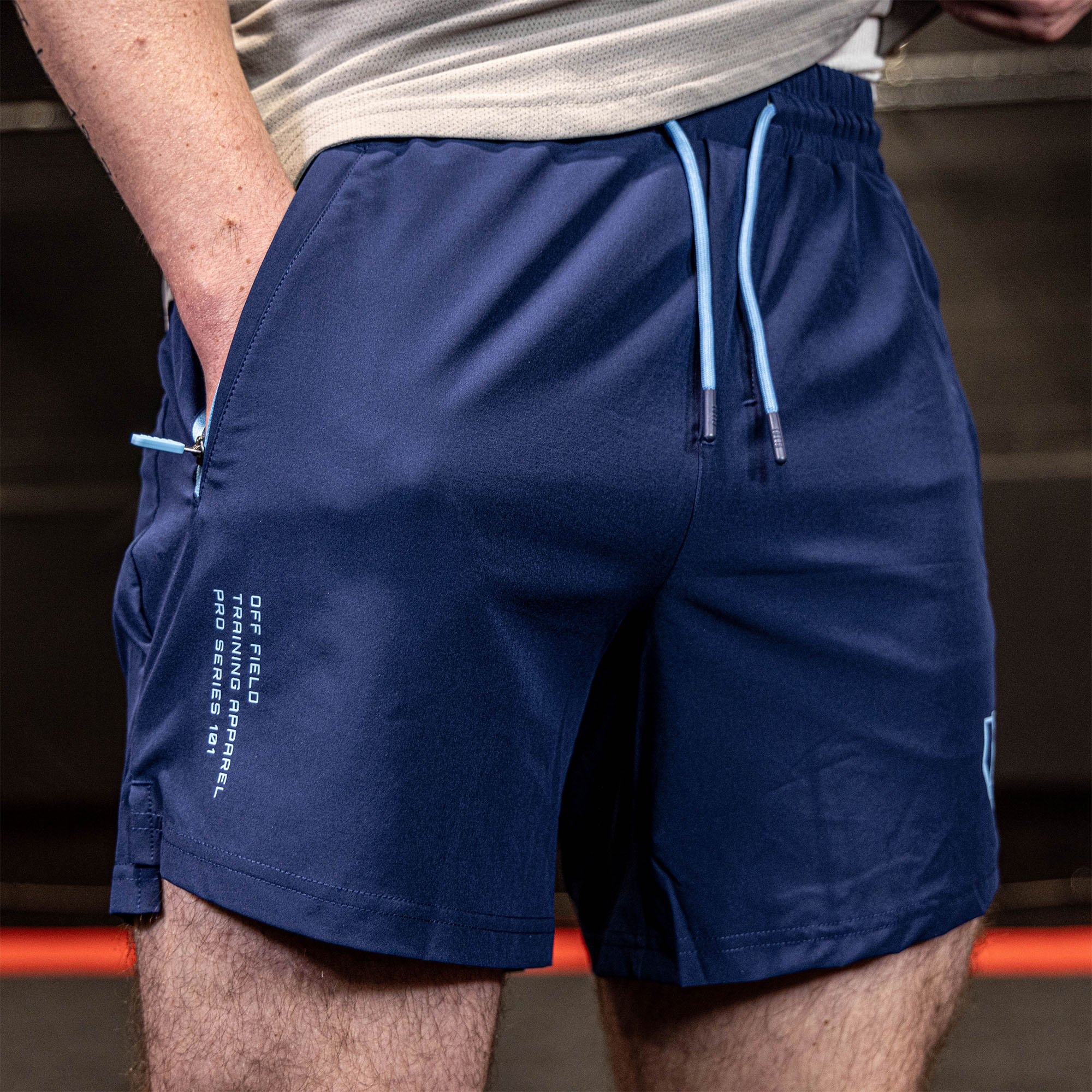 Pro Series Shorts V2 - Navy/Light Blue