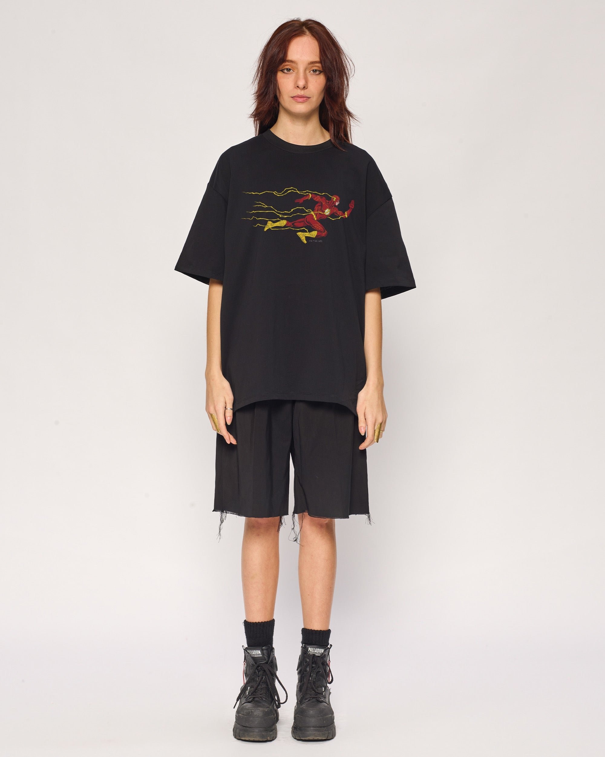The Flash Oversized Graphic T-Shirt DC Collab 100% Combed Cotton Unisex