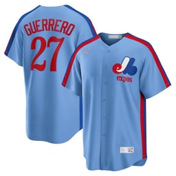 Vladimir Guerrero 27 Montreal Expos Cooperstown Collection Road Jersey - Powder Blue