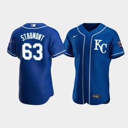 Josh Staumont 63 Baseball team Royal Alternate Jersey