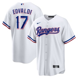 Men's Baseball team Nathan Eovaldi White Home Jersey