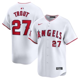 Youth Baseball team Mike Trout White Home Limited Player Jersey