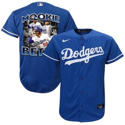Mookie Betts 50 Baseball team Posture 2023 Alternate Player YOUTH Jersey - Royal
