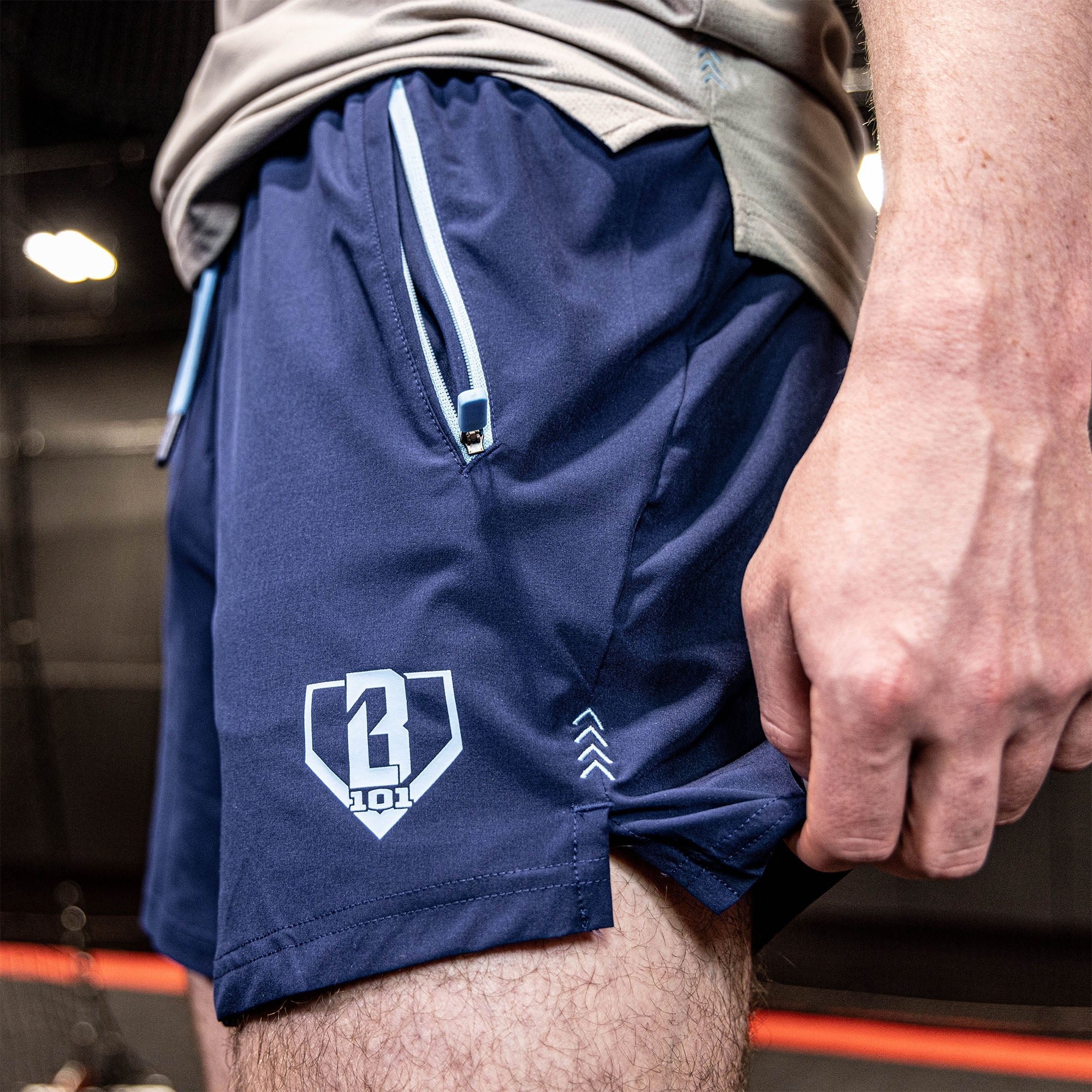 Pro Series Shorts V2 - Navy/Light Blue