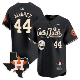 Yordan Alvarez 44 Baseball team Cactus Jack Foundation Fall Classic Black Limited Men's Jersey