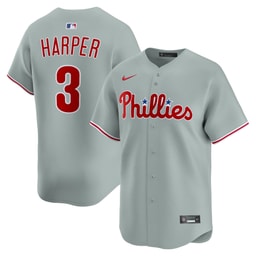 Men's Baseball team Bryce Harper Gray Alternate Limited Player Jersey