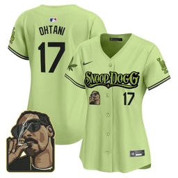 Baseball player 17 Baseball team Snoop Dogg Women's Jersey - Light Green