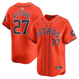 Men's Baseball team Jose Altuve Orange Alternate Limited Player Jersey