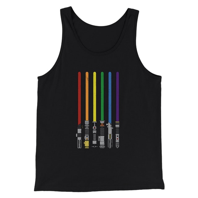 Lightsaber Color Rainbow Funny Movie Men/Unisex Tank Top