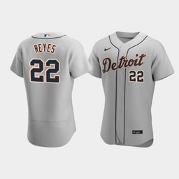 Victor Reyes 22 Baseball team Gray Road Jersey
