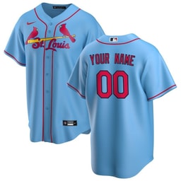 Baseball team Alternate Custom Men's Jersey - Light Blue